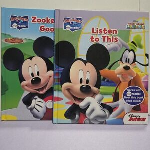 Lot of 2 Mickey Mouse Clubhouse Me Reader Story Reader Books, Hardcover Disney